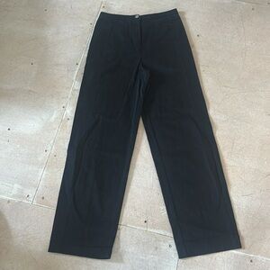 Lemaire Wide Leg Black Jeans (Garment Dyed)